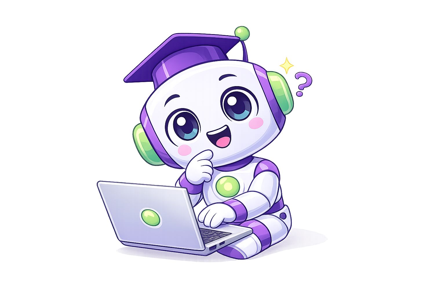 Робот с ноутбуком